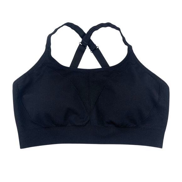 Soma Sport Seamless Ballet Back Bra Black Convertible Straps Wire Free Size M - Picture 1 of 6